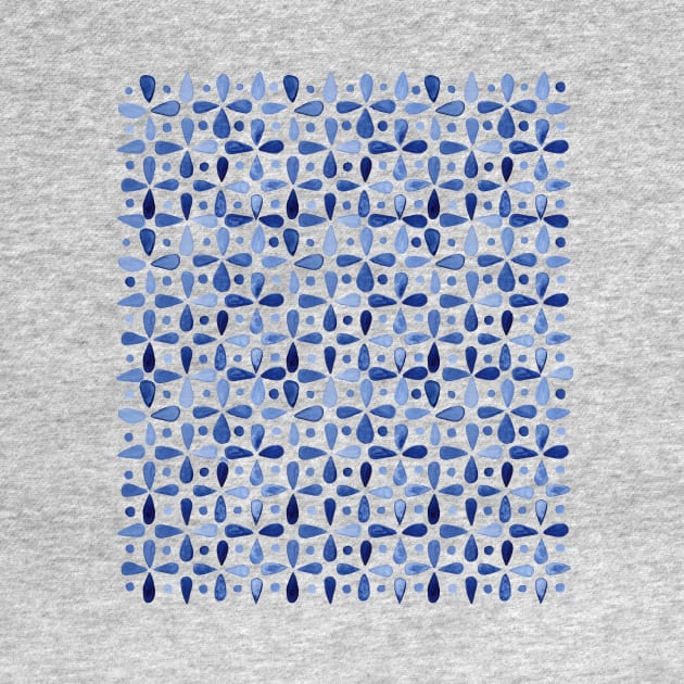 Imperfect Geometry Indigo Grid by NicSquirrell